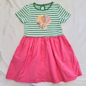 Girls' flippy sequin seashell dress.